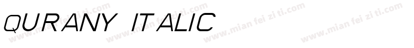 Qurany Italic字体转换